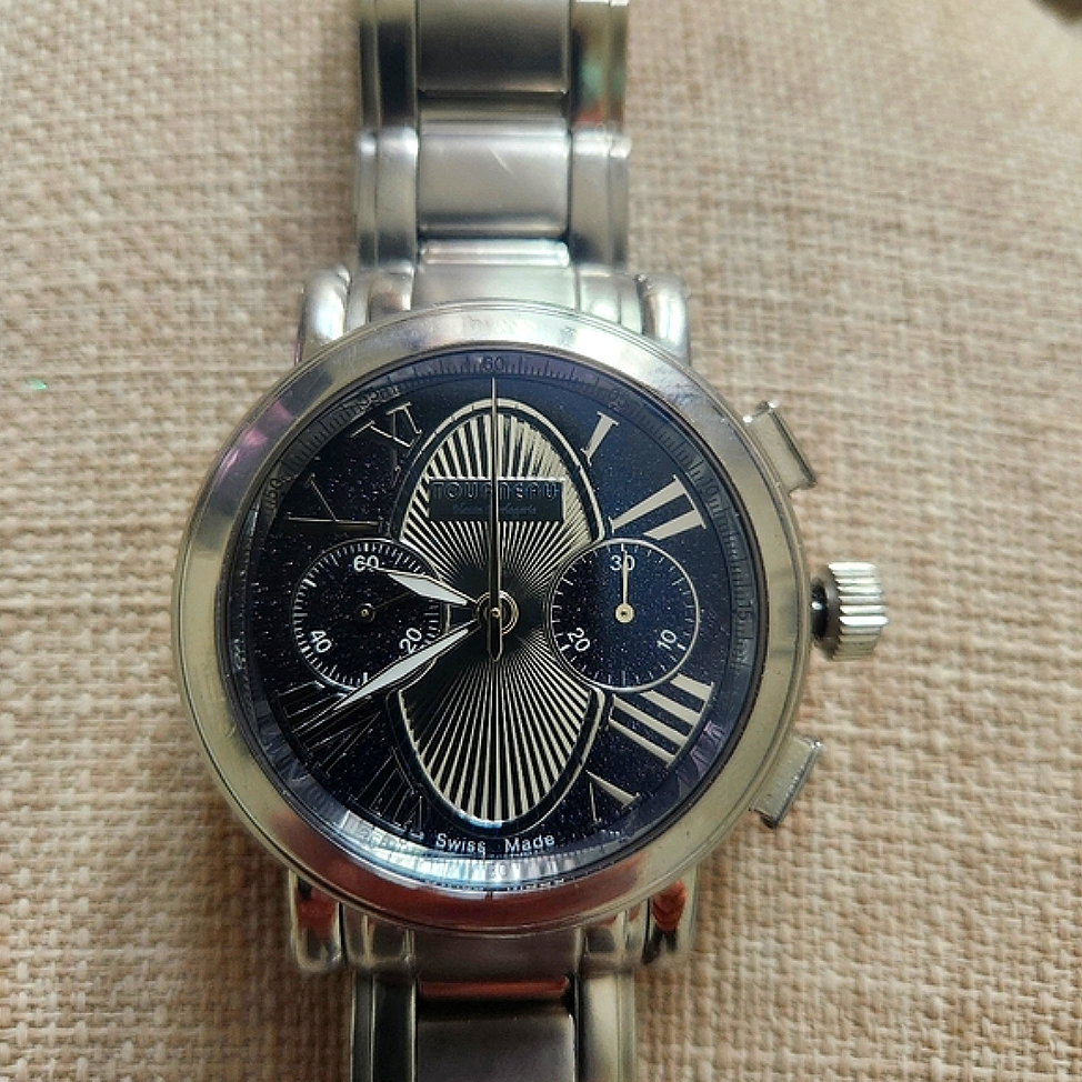 Tourneau Gotham Aurora Chrome Diamond Dial Chrono Limited Edition 9499